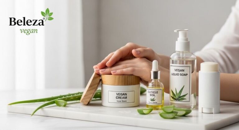 Aprenda uma rotina simples e vegana para manter as mãos macias, protegidas e jovens. Hidratação, esfoliação e fator solar sem crueldade.