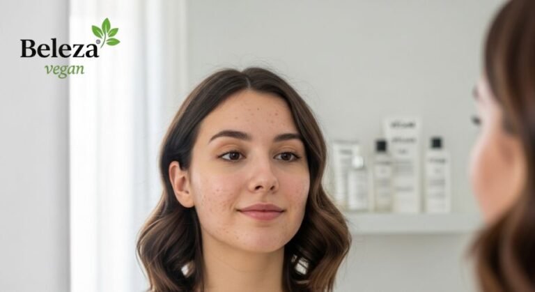 Descubra o que realmente causa acne no rosto e como tratar de forma natural, vegana e eficaz com uma rotina completa de cuidados.