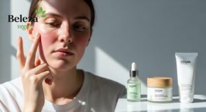 Pele sensível arde, coça e fica vermelha com facilidade. Saiba como identificar e quais ingredientes veganos ajudam a acalmar sem crueldade.