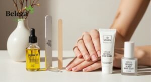 Aprenda a rotina vegana para unhas mais fortes, sem descamação e sem lascas. Óleos vegetais, lixa correta e bases sem ingredientes animais.