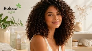 Como cuidar de cabelos cacheados e crespos com uma rotina 100% vegana. Guia completo com hidratação, nutrição, definição