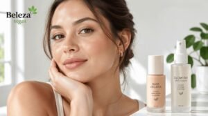 Descubra como escolher a melhor base vegana para pele seca, com ingredientes hidratantes